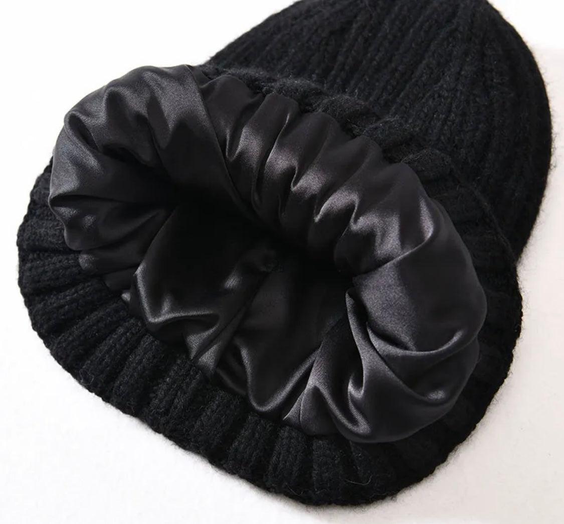 Satin Lined Beanie - BE CURLY HAIRCARE - Curly Hair Products and Accessories